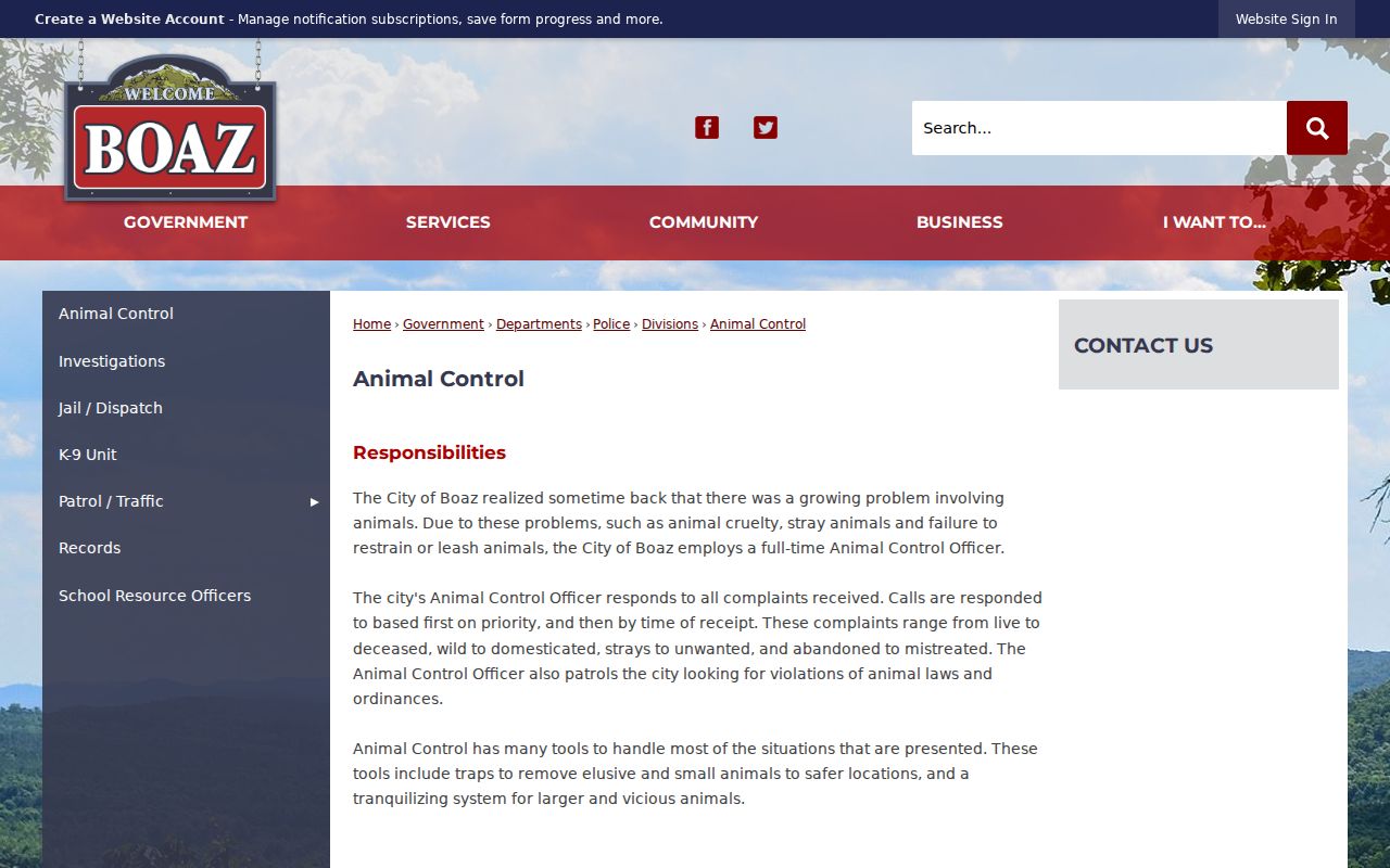 Boaz Police Department criminal record source