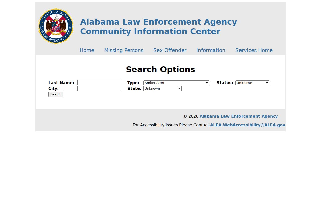 Marshall County sex offender lookup Alabama registry search form